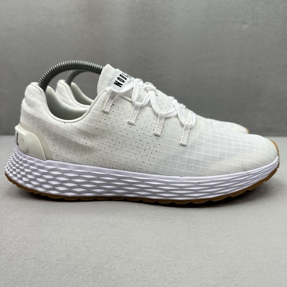 NOBULL Allday 365 Womens Size 8.5 Shoes White / Gum Workout Gym Training Sneaker